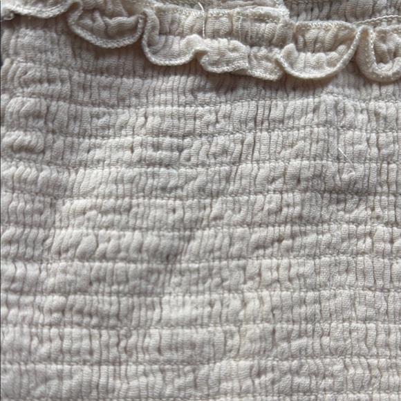 Katie J NYC Cream Ruffled Crop Top - Picture 5 of 7